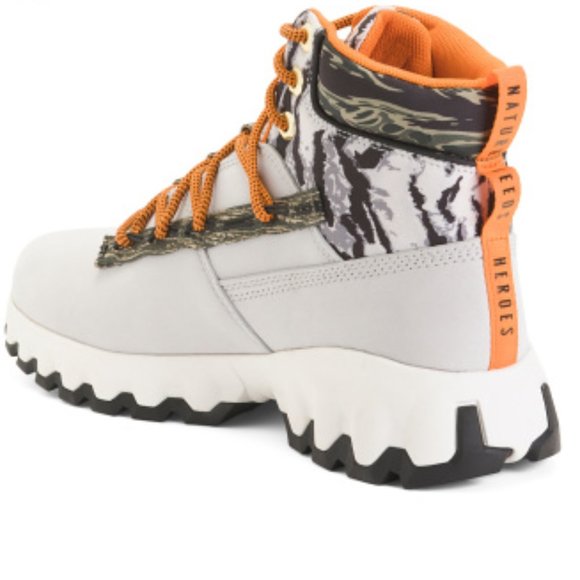 (50% OFF) NWB Timberland Leather Nubuck Waterproof Euro Hiking Gray Boots 7.5 M - Picture 2 of 6